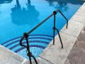 Barandilla de piscina en hierro forjado estilo francés 1